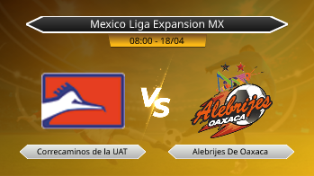 Mexico Liga Expansion MX Correcaminos de la UAT VS Alebrijes De Oaxaca