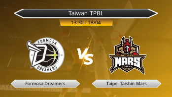 Taiwan TPBL Formosa Dreamers VS Taipei Taishin Mars
