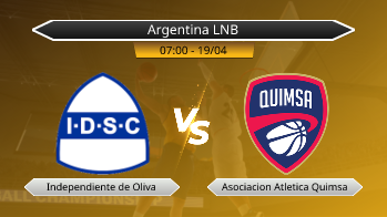 Argentina LNB Independiente de Oliva VS Asociacion Atletica Quimsa