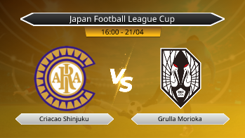 Japan Football League Cup Criacao Shinjuku VS Grulla Morioka