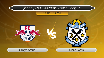 Japan J2/J3 100 Year Vision League Omiya Ardija VS Jubilo Iwata