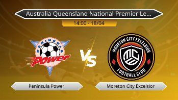 Australia Queensland National Premier League Peninsula Power VS Moreton City Excelsior