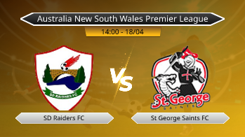 Australia New South Wales Premier League SD Raiders FC VS St George Saints FC