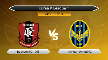 Korea K League 1 Bucheon FC 1995 VS Incheon United FC