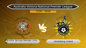 Australia Victoria National Premier League Caroline Springs George Cross FC VS Heidelberg United