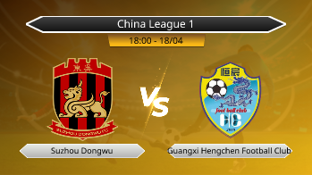 China League 1 Suzhou Dongwu VS Guangxi Hengchen Football Club