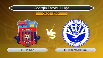 Georgia Erovnuli Liga FC Dila Gori VS FC Dinamo Batumi