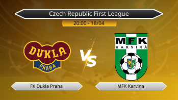Czech Republic First League FK Dukla Praha VS MFK Karvina