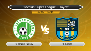 Slovakia Super League - Playoff FC Tatran Presov VS FC Kosice