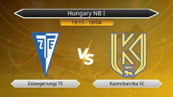 Hungary NB I Zalaegerszegi TE VS Kazincbarcika SC
