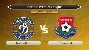 Belarus Premier League Dinamo Brest VS FC Baranovichi