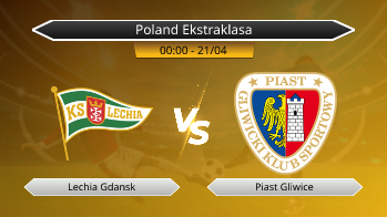 Poland Ekstraklasa Lechia Gdansk VS Piast Gliwice