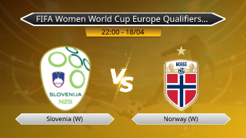 FIFA Women World Cup Europe Qualifiers League A Slovenia (W) VS Norway (W)