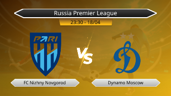 Russia Premier League FC Nizhny Novgorod VS Dynamo Moscow
