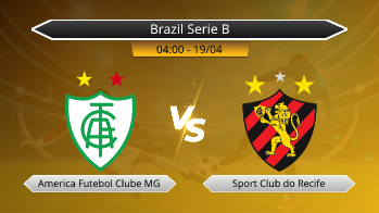 Brazil Serie B America Futebol Clube MG VS Sport Club do Recife