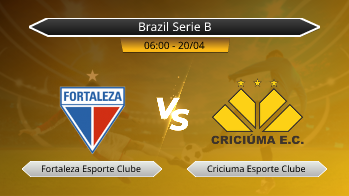 Brazil Serie B Fortaleza Esporte Clube VS Criciuma Esporte Clube