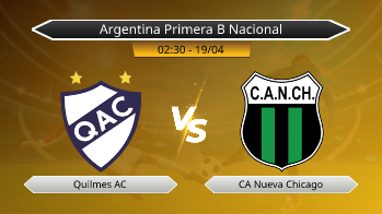 Argentina Primera B Nacional Quilmes AC VS CA Nueva Chicago