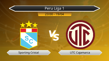 Peru Liga 1 Sporting Cristal VS UTC Cajamarca