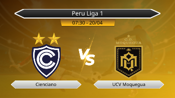 Peru Liga 1 Cienciano VS UCV Moquegua