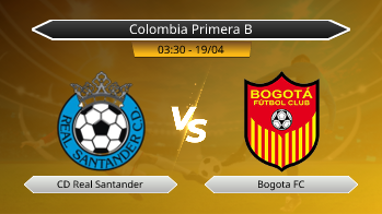 Colombia Primera B CD Real Santander VS Bogota FC