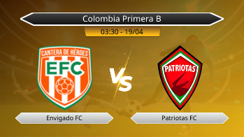 Colombia Primera B Envigado FC VS Patriotas FC