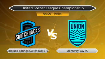 United Soccer League Championship Colorado Springs Switchbacks FC VS Monterey Bay FC