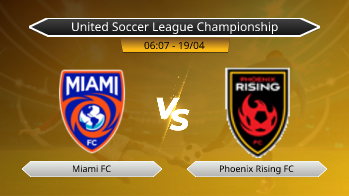 United Soccer League Championship Miami FC VS Phoenix Rising FC
