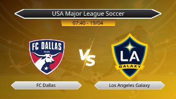 USA Major League Soccer FC Dallas VS Los Angeles Galaxy