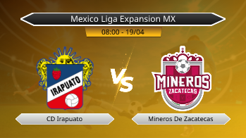 Mexico Liga Expansion MX CD Irapuato VS Mineros De Zacatecas