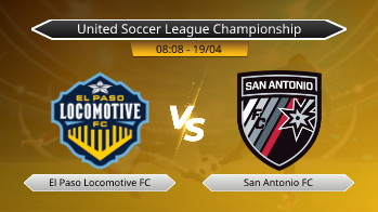 United Soccer League Championship El Paso Locomotive FC VS San Antonio FC
