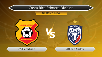 Costa Rica Primera Division CS Herediano VS AD San Carlos