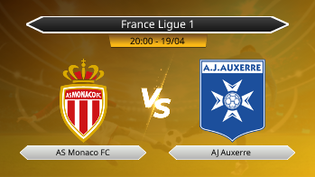 France Ligue 1 AS Monaco FC VS AJ Auxerre
