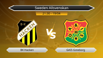 Sweden Allsvenskan BK Hacken VS GAIS Goteborg