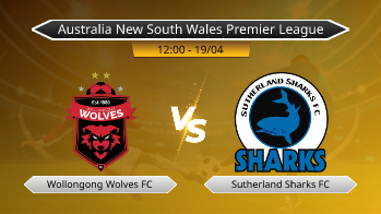 Australia New South Wales Premier League Wollongong Wolves FC VS Sutherland Sharks FC