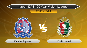 Japan J2/J3 100 Year Vision League Kataller Toyama VS Kochi United