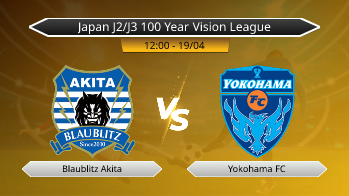 Japan J2/J3 100 Year Vision League Blaublitz Akita VS Yokohama FC