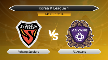 Korea K League 1 Pohang Steelers VS FC Anyang