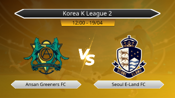 Korea K League 2 Ansan Greeners FC VS Seoul E-Land FC