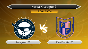 Korea K League 2 Seongnam FC VS Paju Frontier FC
