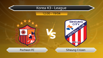 Korea K3 - League Pocheon FC VS Siheung Citizen