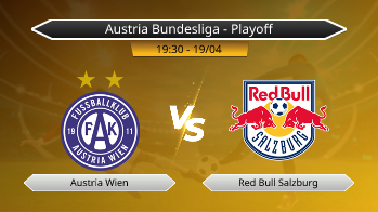 Austria Bundesliga - Playoff Austria Wien VS Red Bull Salzburg