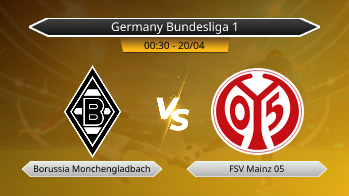 Germany Bundesliga 1 Borussia Monchengladbach VS FSV Mainz 05