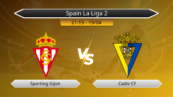 Spain La Liga 2 Sporting Gijon VS Cadiz CF