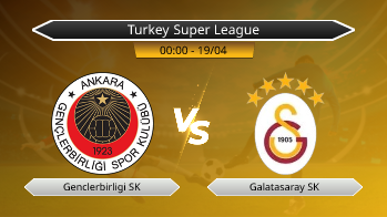 Turkey Super League Genclerbirligi SK VS Galatasaray SK