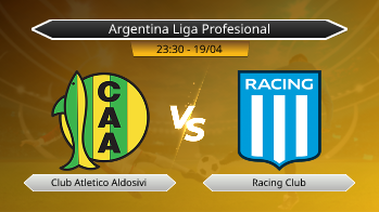 Argentina Liga Profesional Club Atletico Aldosivi VS Racing Club