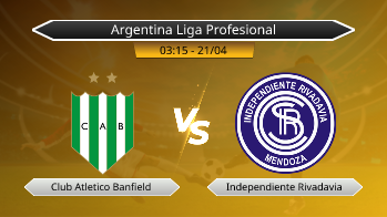Argentina Liga Profesional Club Atletico Banfield VS Independiente Rivadavia