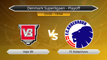 Denmark Superligaen - Playoff Vejle BK VS FC Kobenhavn