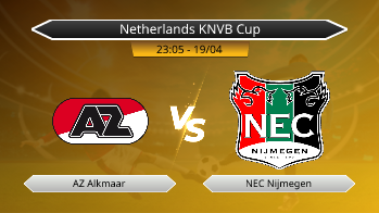 Netherlands KNVB Cup AZ Alkmaar VS NEC Nijmegen