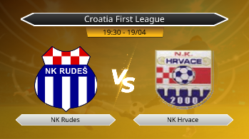 Croatia First League NK Rudes VS NK Hrvace