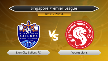 Singapore Premier League Lion City Sailors FC VS Young Lions